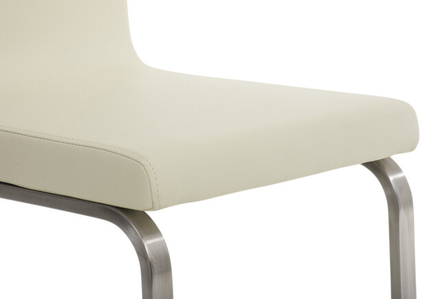 Set van 2 eetkamerstoelen Bolfert Creme