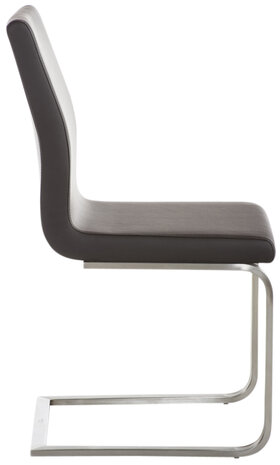 Set van 2 eetkamerstoelen Bolfert bruin, Bruin