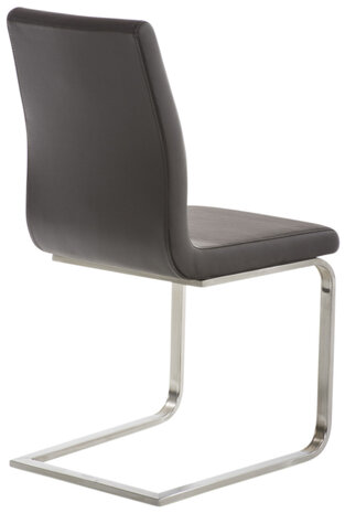 Set van 2 eetkamerstoelen Bolfert bruin, Bruin