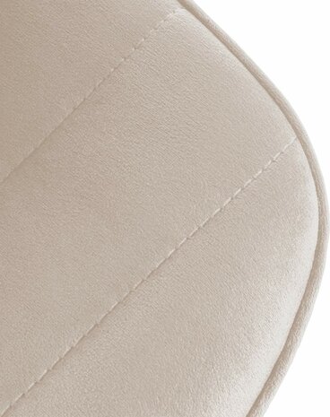 Barkruk Lix - Fluweel Creme,wit