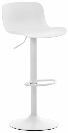 Set van 4 barkrukken Ilmidi Kunststof wit, Wit