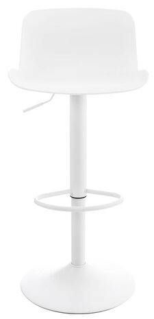 Set van 4 barkrukken Ilmidi Kunststof wit, Wit