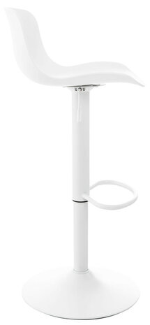 Set van 4 barkrukken Ilmidi Kunststof wit, Wit