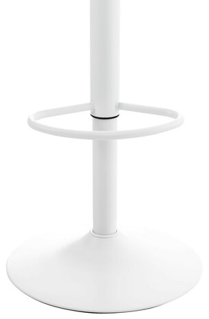 Set van 4 barkrukken Ilmidi Kunststof wit, Wit