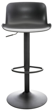 Set van 4 barkrukken Ilmidi Kunststof zwart, Zwart