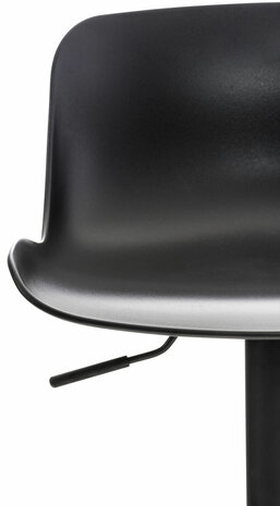 Set van 4 barkrukken Ilmidi Kunststof zwart, Zwart