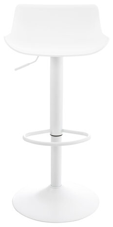 Set van 4 barkrukken Oviera wit, Wit