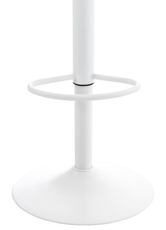 Set van 4 barkrukken Oviera wit, Wit