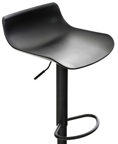 Set van 4 barkrukken Oviera zwart, Zwart