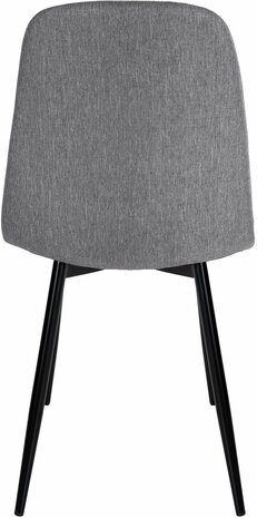 Set van 4 Nepiar eetkamerstoelen grijs,Stof, Grijs