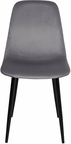 Set van 4 Nepiar eetkamerstoelen donkergrijs,Fluweel, Grijs