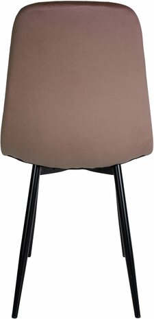 Set van 4 Nepiar eetkamerstoelen bruin,Fluweel, Bruin