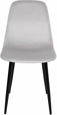 Set van 4 Nepiar eetkamerstoelen Creme,Fluweel