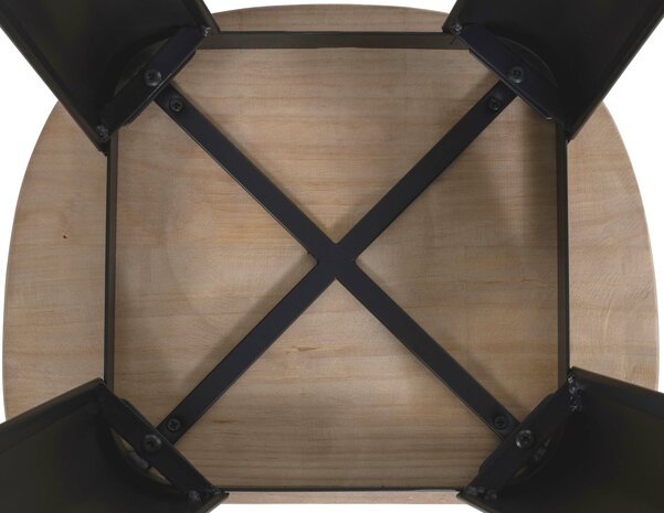 Barstoel Bermuda Rood, Zwart