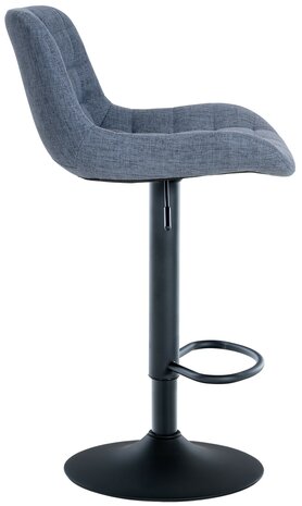 2-delige set barkrukken Tevor Stof, Blauw