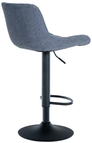 2-delige set barkrukken Tevor Stof, Blauw