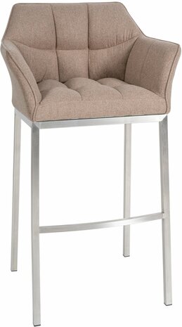 Barstoel Demosa A Filz met 4-poots frame, Taupe