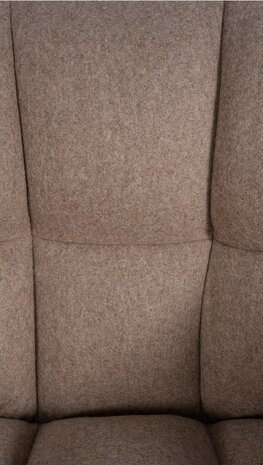 Barstoel Demosa A Filz met 4-poots frame, Taupe