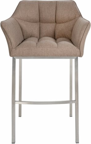 Barstoel Demosa A Filz met 4-poots frame, Taupe