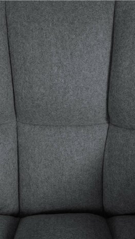 Barstoel Domasa W Vilt met 4-poots frame, Grijs