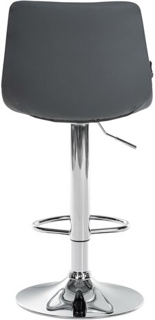 2-delige set barstoelen Jirra kunstleer chroom, Grijs
