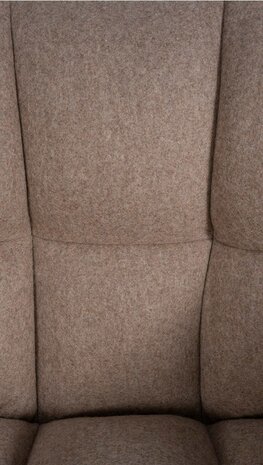 Barstoel Domasa B Vilt met 4-poots frame, Taupe