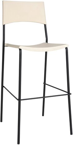 Barstoel Bermuda Rood, Creme