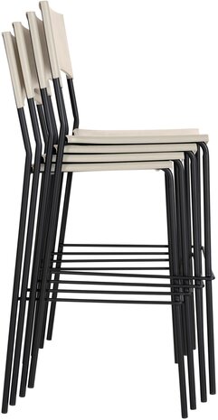 Barstoel Bermuda Rood, Creme