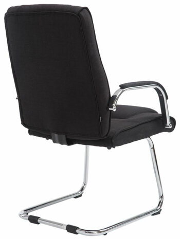 2-delige set stoelen Itteli Stof, Zwart