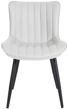 2-delige set stoelen Lorga kunstleer, Wit