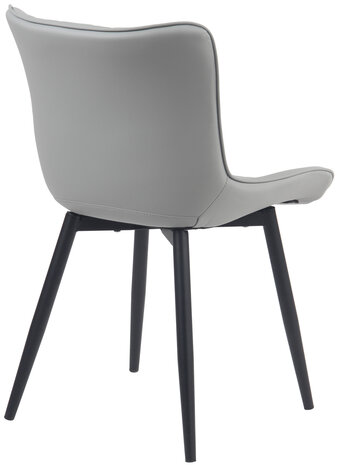 2-delige set stoelen Brida kunstleer, Grijs