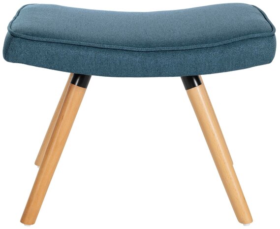 Voetenbank Girdang Stof, Blauw