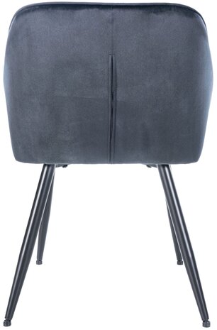 Set van 2 eetkamerstoelen Cissas, Zwart