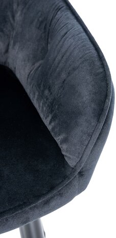 Set van 2 eetkamerstoelen Cissas, Zwart