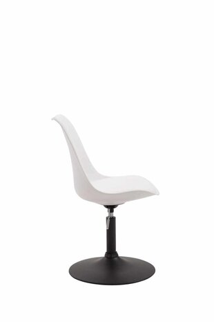 4-delige set eetkamerstoelen Miverack B kunststof, Wit