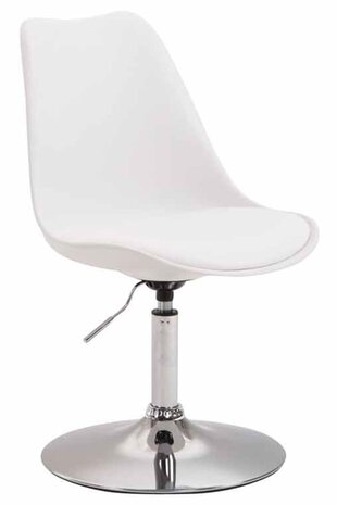 4-delige set eetkamerstoelen Miverack C kunststof, Wit