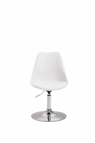 4-delige set eetkamerstoelen Miverack C kunststof, Wit