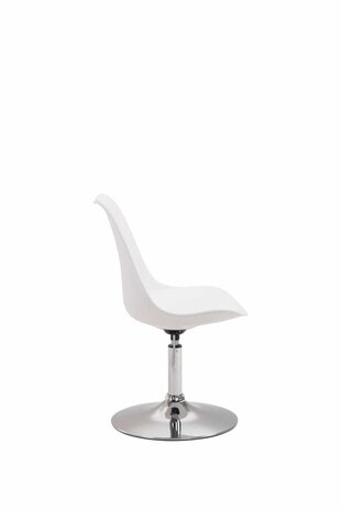 4-delige set eetkamerstoelen Miverack C kunststof, Wit