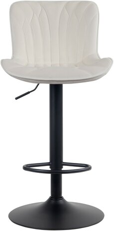 Barstoel Lunis Fluweel, Creme