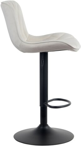 Barstoel Lunis Fluweel, Creme
