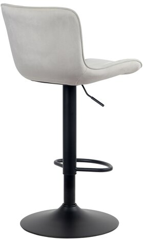Barstoel Lunis Fluweel, Creme