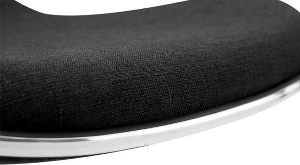 Barhocker Shinghaa Stof wit, Zwart