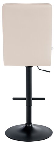 Barstoel Pikeng V2 Kunstleer zwart, Creme