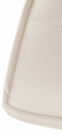 Barstoel Pikeng V2 Kunstleer zwart, Creme