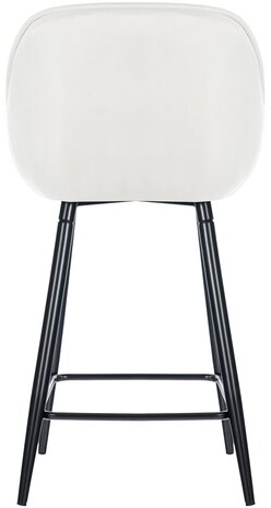 Barstoel Gobsin 76 Fluweel, Creme