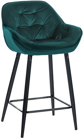 Barstoel Gobsin 76 Fluweel, Groen
