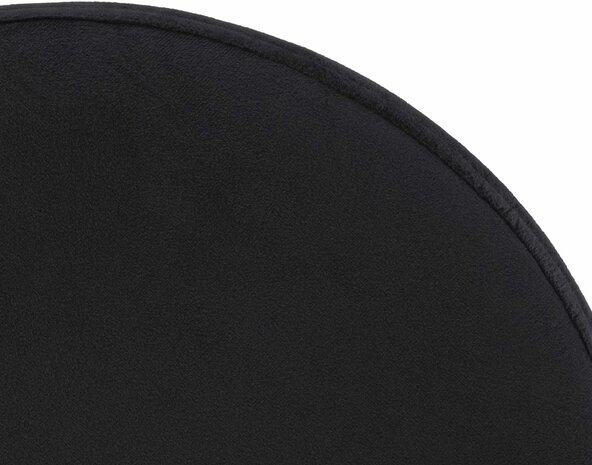 Barstoel Pento Fluweel chroom, Zwart