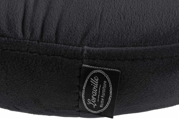 Barstoel Pento Fluweel chroom, Zwart