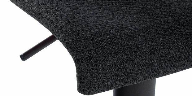 Barhocker Bronfard Stoff, Zwart