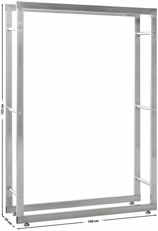 Houtopslag Kire V2 25x100x125 cm, 